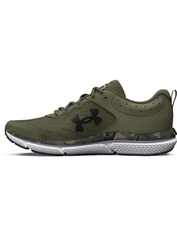 Under Armour Leder-Laufschuhe in Khaki