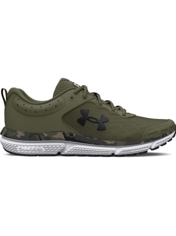 Under Armour Leder-Laufschuhe in Khaki