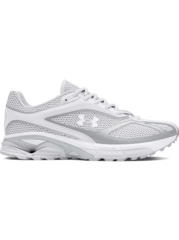 Under Armour Leder-Laufschuhe in Grau