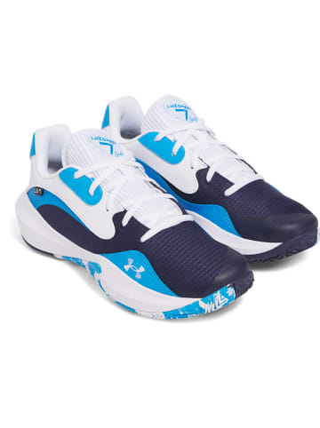 Under Armour Basketballschuhe in Blau/ Dunkelblau/ Weiß