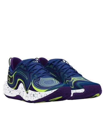 Under Armour Buty w kolorze granatowo-limonkowym do biegania