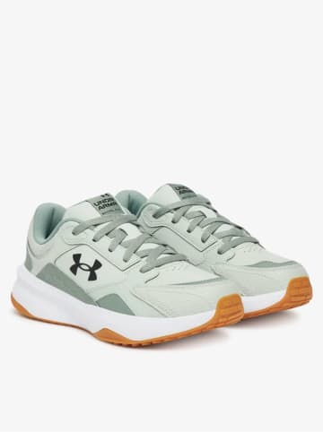 Under Armour Skórzane buty sportowe w kolorze zielonym
