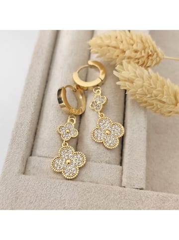 Nakkash Vergold. Creolen mit Edelsteinen