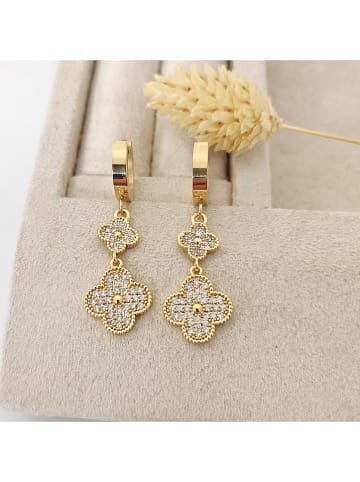 Nakkash Vergold. Creolen mit Edelsteinen