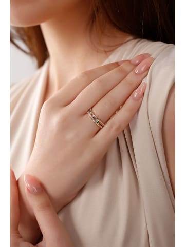 Nakkash Vergold. Ring mit Edelsteinen