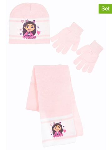 Gabby's Dollhouse 3-częściowy zestaw "Domek Gabi" w kolorze jasnoróżowo-białym