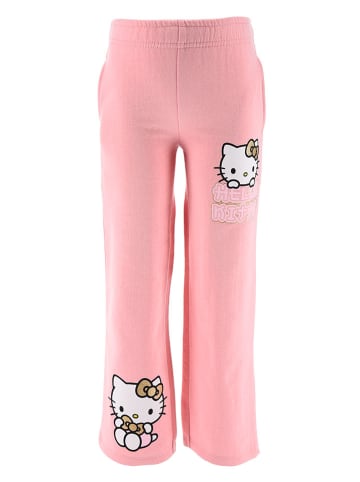 Hello Kitty Spodnie "Hello Kitty" w kolorze jasnoróżowym