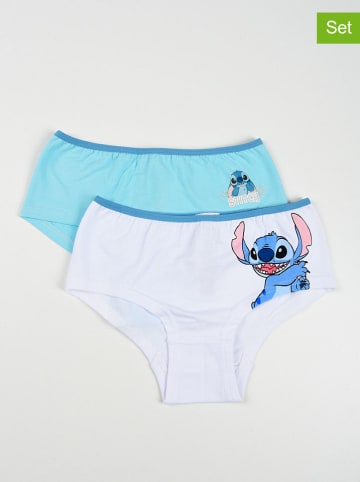 Lilo & Stitch 2er-Set: Pantys "Lilo & Stitch" in Türkis/ Weiß