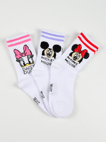 Disney Minnie Mouse 3er-Set: Socken "Minnie" in Weiß