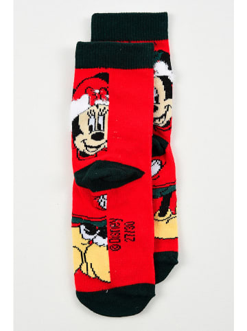 Disney Minnie Mouse Socken "Minnie" in Rot/ Schwarz