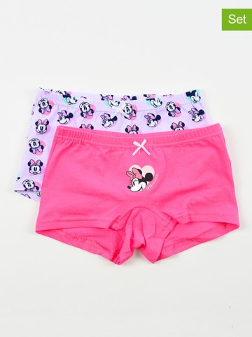 Disney Minnie Mouse Pełne majtki (2 pary) "Minnie" w kolorze różowo-fioletowym