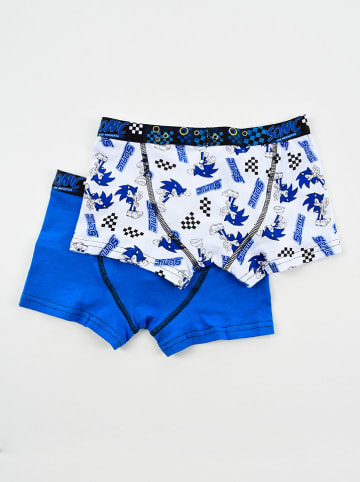 Sonic 2er-Set: Boxershorts "Sonic" in Blau/ Weiß