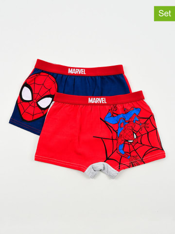 Spiderman Bokserki (2 pary) "Spider-Man" w kolorze szaro-czerwonym