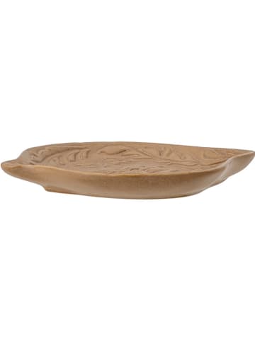Bloomingville Dekoschale "Lizz" in Hellbraun - (L)18 cm