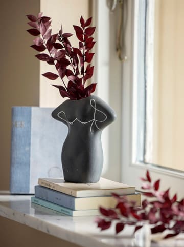 Bloomingville Vase "Lulu" in Schwarz - (B)14,5 x (H)16 cm