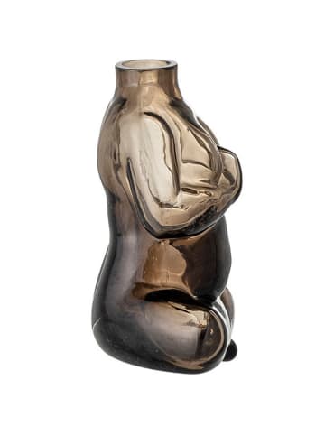 Bloomingville Vase "Elze" in Braun - (B)12 x (H)12,5 cm