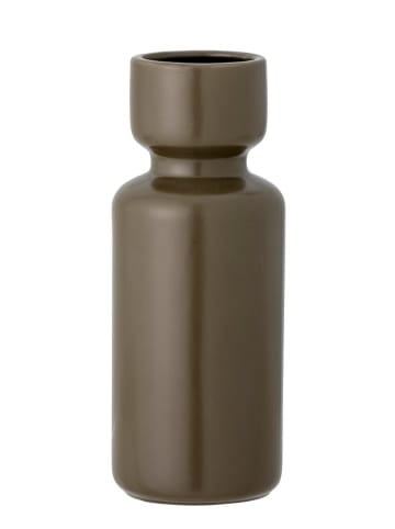 Bloomingville Wazon "Ibro" w kolorze khaki - wys. 24 x Ø 9 cm