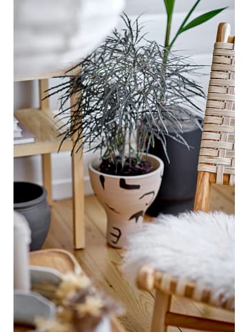 Bloomingville Vase "Nans" in Beige/ Schwarz - (H)27 x Ø 23 cm