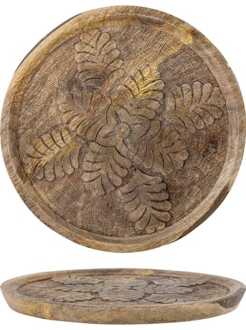 Bloomingville Decodienblad "Noreen" beige - Ø 29 cm