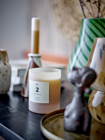 Bloomingville Duftkerze "NO. 2 - Green Gardenia" in Rosa - 210 g