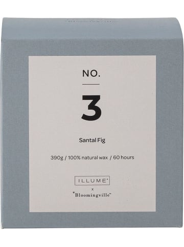 Bloomingville Duftkerze "NO.3-Santal Fig" in Blau - 390 g