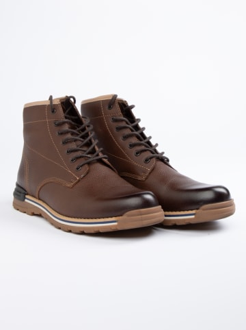 PAUL VESTERBRO Leder-Boots in Braun