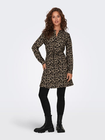 ONLY Jurk lichtbruin/zwart