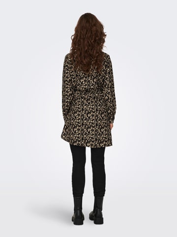 ONLY Kleid in Hellbraun/ Schwarz