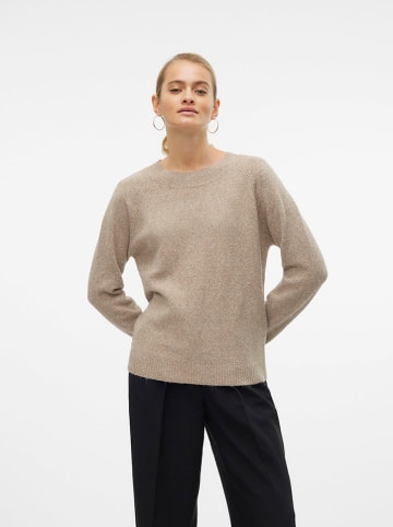 Vero Moda Sweter w kolorze beżowym