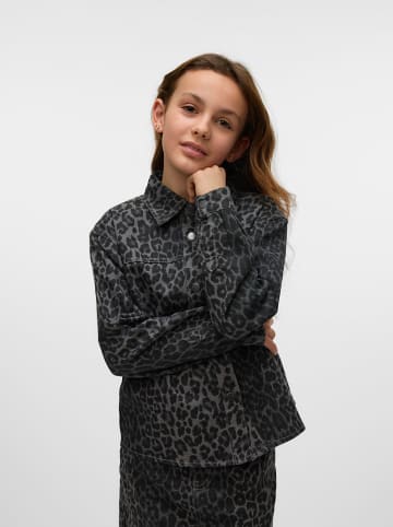 Vero Moda Girl Koszulka "Lenora" w kolorze szarym