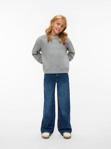 Vero Moda Girl Pullover "Malyheart" in Grau