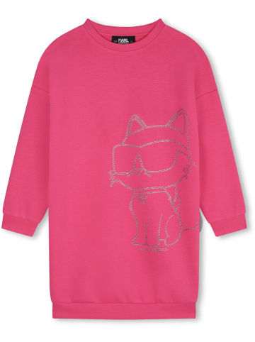 Karl Lagerfeld Kids Sweatjurk roze