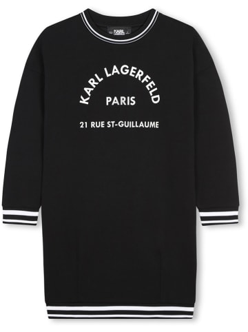 Karl Lagerfeld Kids Sweatjurk zwart
