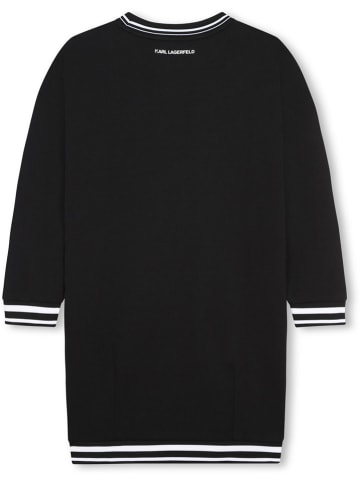 Karl Lagerfeld Kids Sweatkleid in Schwarz