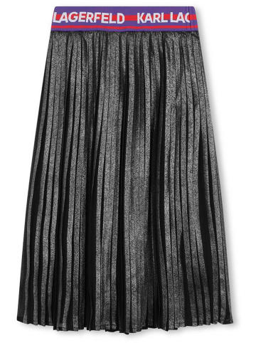 Karl Lagerfeld Kids Spódnica w kolorze srebrnym