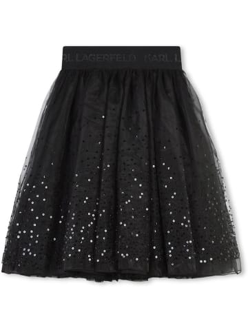 Karl Lagerfeld Kids Spódnica w kolorze czarnym