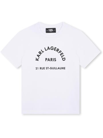 Karl Lagerfeld Kids Koszulka w kolorze białym