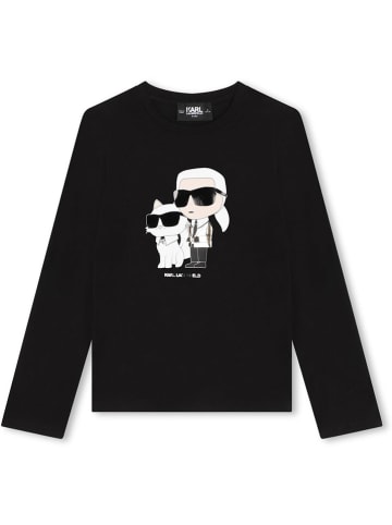 Karl Lagerfeld Kids Koszulka w kolorze czarnym