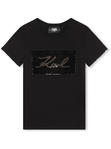 Karl Lagerfeld Kids Koszulka w kolorze czarnym