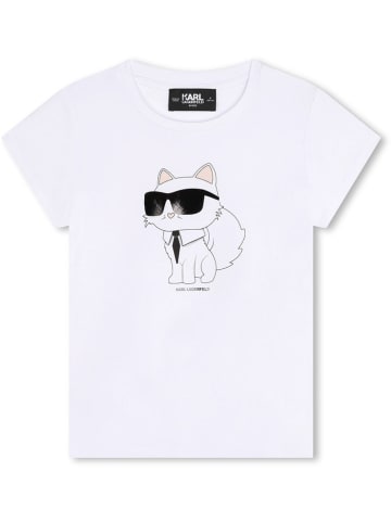 Karl Lagerfeld Kids Koszulka w kolorze białym