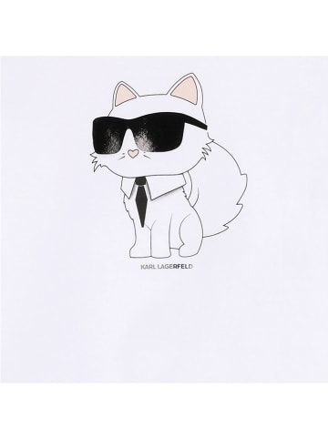 Karl Lagerfeld Kids Koszulka w kolorze białym