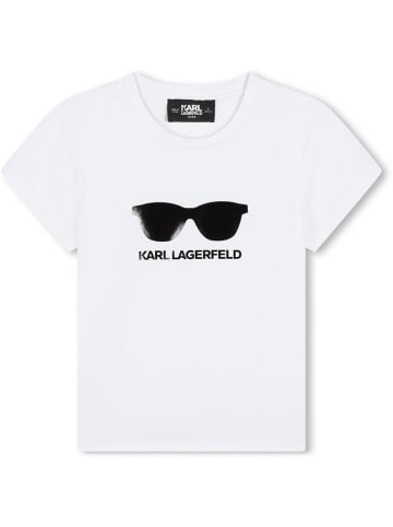Karl Lagerfeld Kids Koszulka w kolorze białym
