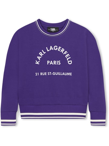 Karl Lagerfeld Kids Sweatshirt in Lila