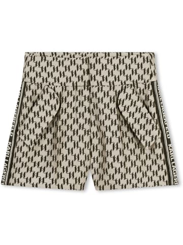 Karl Lagerfeld Kids Shorts in Creme/ Schwarz