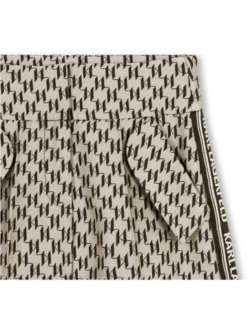 Karl Lagerfeld Kids Shorts in Creme/ Schwarz