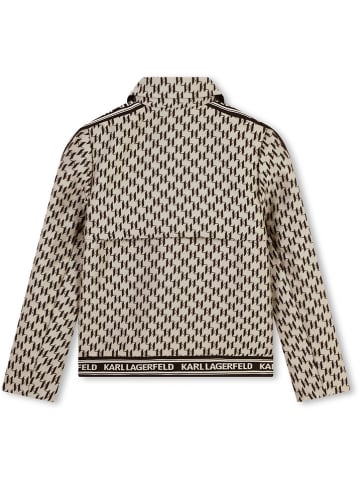 Karl Lagerfeld Kids Hemdjacke in Creme/ Dunkelbraun