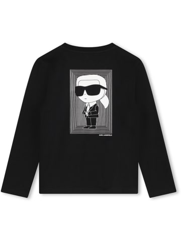 Karl Lagerfeld Kids Koszulka w kolorze czarnym