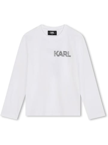 Karl Lagerfeld Kids Koszulka w kolorze białym