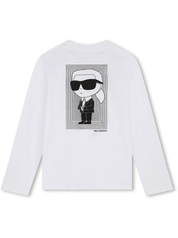 Karl Lagerfeld Kids Koszulka w kolorze białym