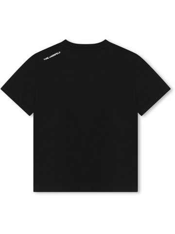 Karl Lagerfeld Kids Koszulka w kolorze czarnym